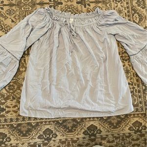 Light blue off shoulder top